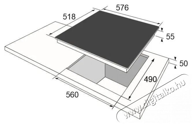 Amica PC6420ZT ker&aacute;mia főzőlap Konyhai term&eacute;kek - S&uuml;tő-főzőlap, tűzhely (be&eacute;p&iacute;thető) - Elektromos főzőlap (be&eacute;p&iacute;thető) - 503286