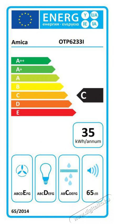 Amica OTP6233I teleszk&oacute;pos elsz&iacute;v&oacute; Konyhai term&eacute;kek - P&aacute;raelsz&iacute;v&oacute; - Be&eacute;p&iacute;thető / kih&uacute;zhat&oacute; - 351640