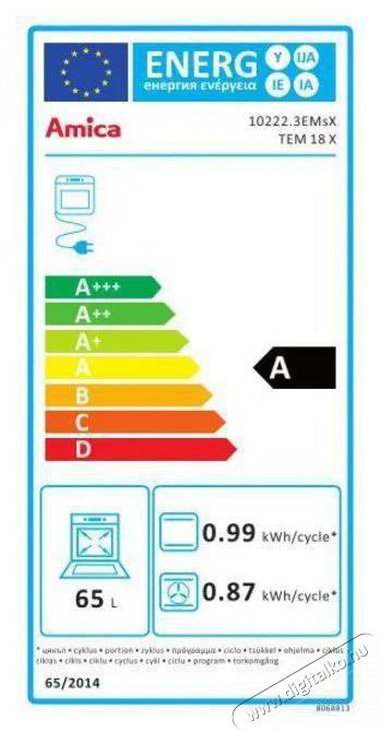 Amica TEM 18 X Konyhai term&eacute;kek - S&uuml;tő-főzőlap, tűzhely (be&eacute;p&iacute;thető) - S&uuml;tő (be&eacute;p&iacute;thető) - 505594