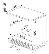 Amica TXB 116 TCRBDKB Konyhai term&eacute;kek - S&uuml;tő-főzőlap, tűzhely (be&eacute;p&iacute;thető) - S&uuml;tő (be&eacute;p&iacute;thető) - 505593