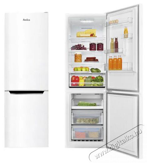 Amica FK3506.2FW (E) Konyhai term&eacute;kek - Hűtő, fagyaszt&oacute; (szabadon&aacute;ll&oacute;) - Alulfagyaszt&oacute;s kombin&aacute;lt hűtő - 509546