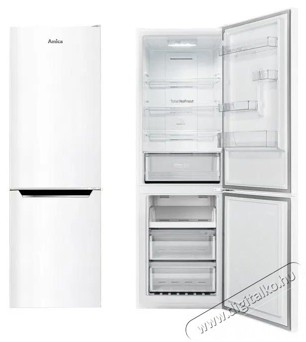 Amica FK3506.2FW (E) Konyhai term&eacute;kek - Hűtő, fagyaszt&oacute; (szabadon&aacute;ll&oacute;) - Alulfagyaszt&oacute;s kombin&aacute;lt hűtő - 509546