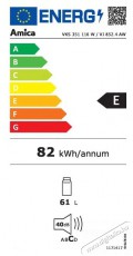 Amica VJ 852.4 AW Konyhai term&eacute;kek - Hűtő, fagyaszt&oacute; (szabadon&aacute;ll&oacute;) - Fagyaszt&oacute; n&eacute;lk&uuml;li hűtő - 509601