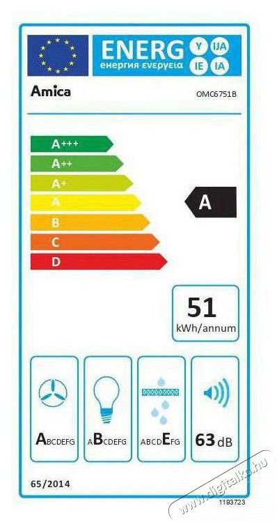 Amica OMC6751B Konyhai term&eacute;kek - P&aacute;raelsz&iacute;v&oacute; - Be&eacute;p&iacute;thető / kih&uacute;zhat&oacute; - 509699