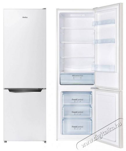 Amica FK2525.4UNT Konyhai term&eacute;kek - Hűtő, fagyaszt&oacute; (szabadon&aacute;ll&oacute;) - Alulfagyaszt&oacute;s kombin&aacute;lt hűtő - 509434
