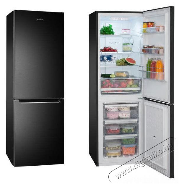 Amica FK2695.4FTHAA Konyhai term&eacute;kek - Hűtő, fagyaszt&oacute; (szabadon&aacute;ll&oacute;) - Alulfagyaszt&oacute;s kombin&aacute;lt hűtő - 509460