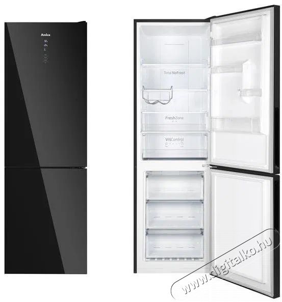 Amica FK3356.4GBDFZAA Konyhai term&eacute;kek - Hűtő, fagyaszt&oacute; (szabadon&aacute;ll&oacute;) - Alulfagyaszt&oacute;s kombin&aacute;lt hűtő - 509440