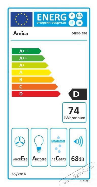 Amica OTP6641BG Konyhai term&eacute;kek - P&aacute;raelsz&iacute;v&oacute; - Be&eacute;p&iacute;thető / kih&uacute;zhat&oacute; - 509650