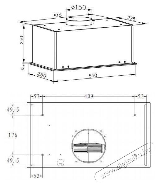 Amica SIO 655 BG Konyhai term&eacute;kek - P&aacute;raelsz&iacute;v&oacute; - Be&eacute;p&iacute;thető / kih&uacute;zhat&oacute; - 509651