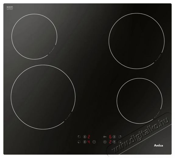 Amica DS 6401 B Konyhai term&eacute;kek - S&uuml;tő-főzőlap, tűzhely (be&eacute;p&iacute;thető) - Elektromos főzőlap (be&eacute;p&iacute;thető) - 515129