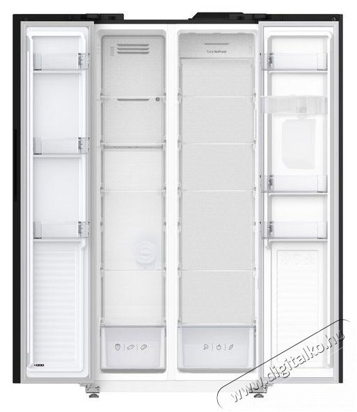 Amica FY5079.3GDFBI Konyhai term&eacute;kek - Hűtő, fagyaszt&oacute; (szabadon&aacute;ll&oacute;) - Amerikai t&iacute;pus&uacute; Side By Side hűtő - 509499