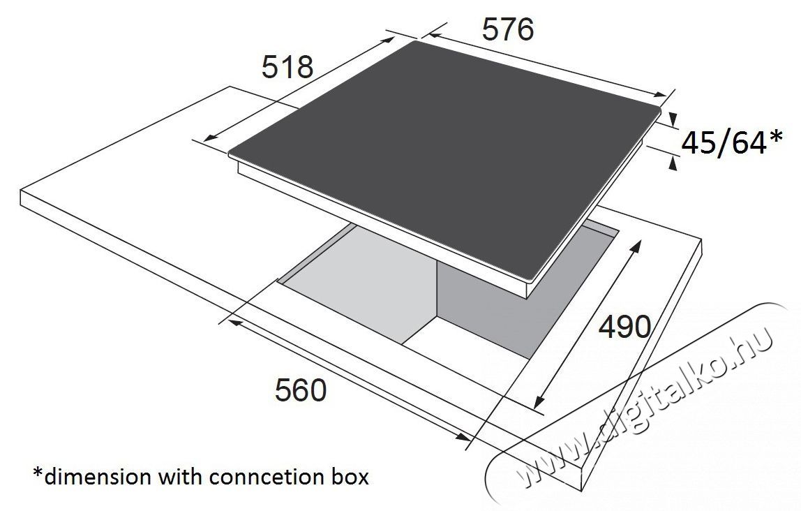Amica KMC 742 610 C Konyhai term&eacute;kek - S&uuml;tő-főzőlap, tűzhely (be&eacute;p&iacute;thető) - Indukci&oacute;s főzőlap (be&eacute;p&iacute;thető) - 515135