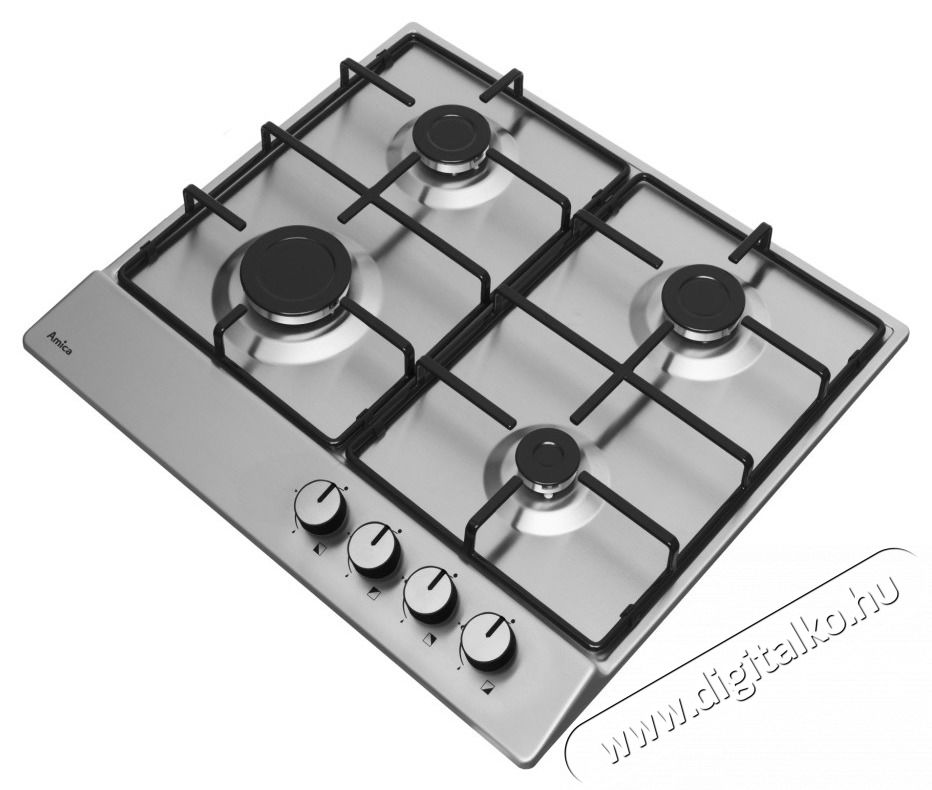 Amica HGS60I g&aacute;z főzőlap Konyhai term&eacute;kek - S&uuml;tő-főzőlap, tűzhely (be&eacute;p&iacute;thető) - G&aacute;zfőzőlap (be&eacute;p&iacute;thető) - 530931
