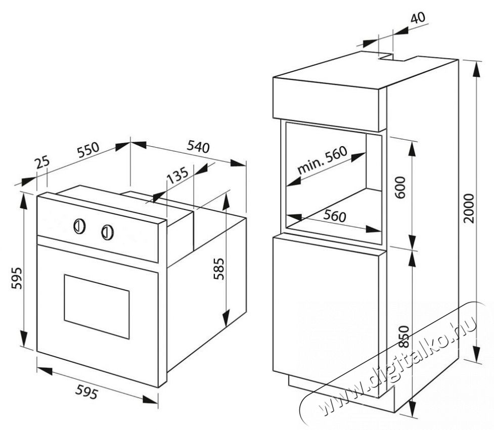 Amica TEM 16 B Konyhai term&eacute;kek - S&uuml;tő-főzőlap, tűzhely (be&eacute;p&iacute;thető) - S&uuml;tő (be&eacute;p&iacute;thető) - 505596