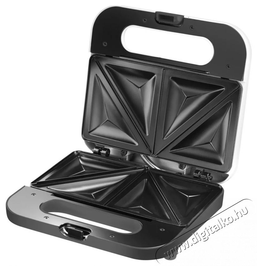 Amica SMK 2011, 240 W, feh&eacute;r/sz&uuml;rke szendvicss&uuml;tő Konyhai term&eacute;kek - Konyhai kisg&eacute;p (s&uuml;t&eacute;s / főz&eacute;s / hűt&eacute;s / &eacute;telk&eacute;sz&iacute;t&eacute;s) - Melegszendvics / gofri s&uuml;tő - 531588