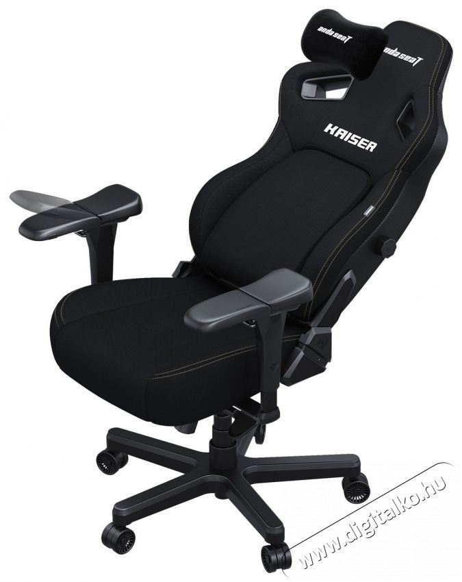 Anda Seat Kaiser 4 Premium Gaming Chair - L Size Black Fabric Iroda &eacute;s sz&aacute;m&iacute;t&aacute;stechnika - Egy&eacute;b sz&aacute;m&iacute;t&aacute;stechnikai term&eacute;k - 518129