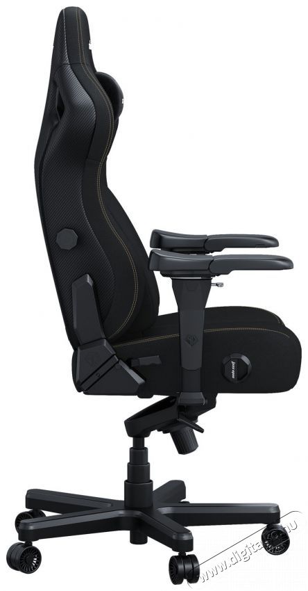 Anda Seat Kaiser 4 Premium Gaming Chair - L Size Black Fabric Iroda &eacute;s sz&aacute;m&iacute;t&aacute;stechnika - Egy&eacute;b sz&aacute;m&iacute;t&aacute;stechnikai term&eacute;k - 518129