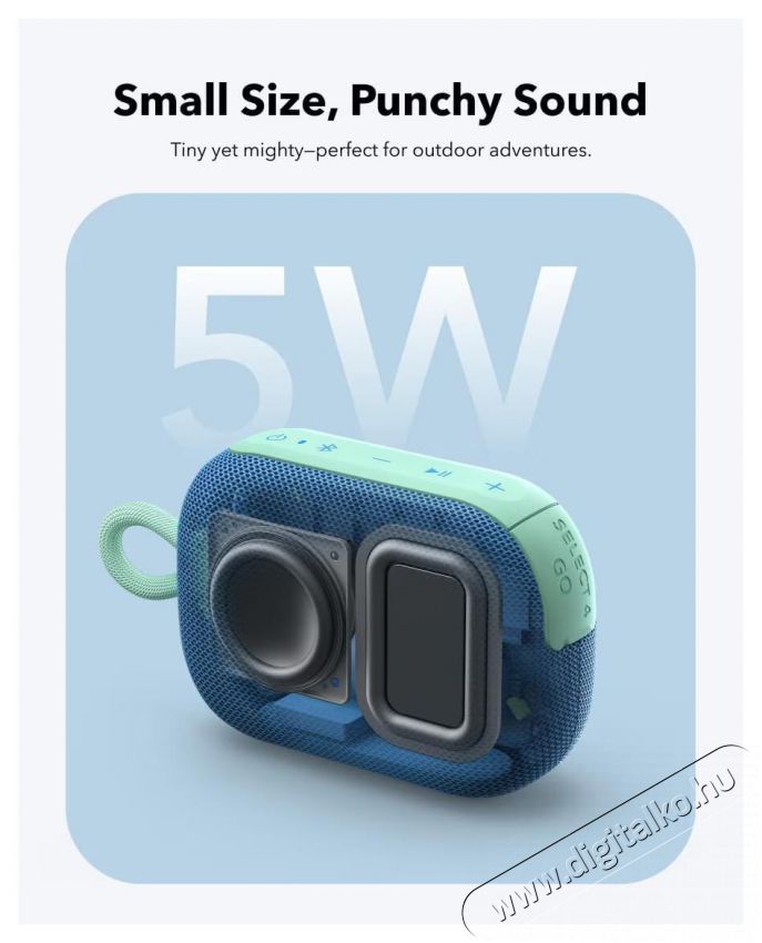 Anker SoundChours Select 4 Go hordozhat&oacute; hangsz&oacute;r&oacute; - k&eacute;k Audio-Video / Hifi / Multim&eacute;dia - Hordozhat&oacute;, vezet&eacute;k n&eacute;lk&uuml;li / bluetooth hangsug&aacute;rz&oacute; - Hordozhat&oacute;, vezet&eacute;k n&eacute;lk&uuml;li / bluetooth hangsug&aacute;rz&oacute; - 505788