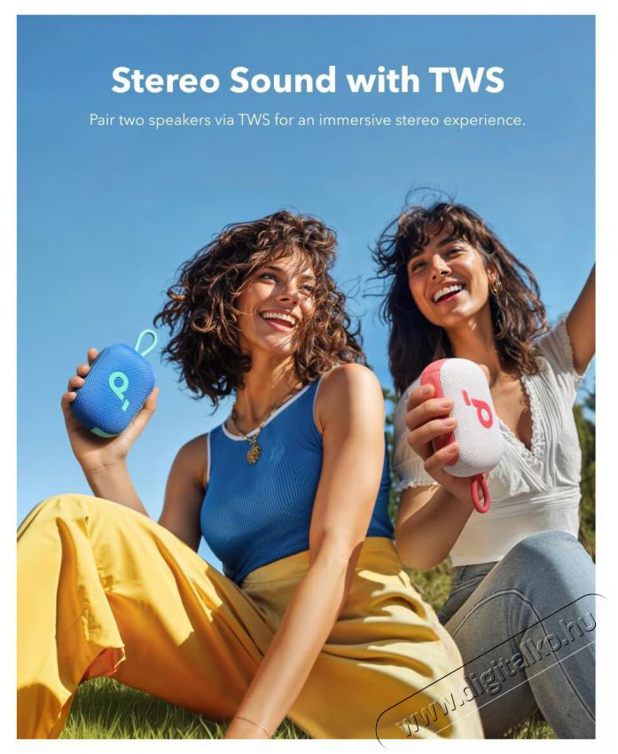 Anker SoundChours Select 4 Go hordozhat&oacute; hangsz&oacute;r&oacute; - k&eacute;k Audio-Video / Hifi / Multim&eacute;dia - Hordozhat&oacute;, vezet&eacute;k n&eacute;lk&uuml;li / bluetooth hangsug&aacute;rz&oacute; - Hordozhat&oacute;, vezet&eacute;k n&eacute;lk&uuml;li / bluetooth hangsug&aacute;rz&oacute; - 505788