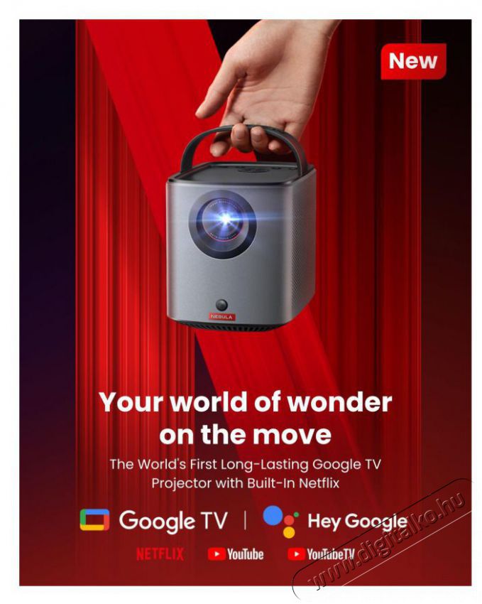 Anker Nebula Mars 3 Portable Projector Telev&iacute;zi&oacute;k - Kivet&iacute;tő - Kivet&iacute;tő - 506347