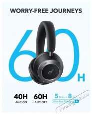 Anker Soundcore Space One Pro Black Audio-Video / Hifi / Multim&eacute;dia - F&uuml;l &eacute;s Fejhallgat&oacute;k - Fejhallgat&oacute; - 518501