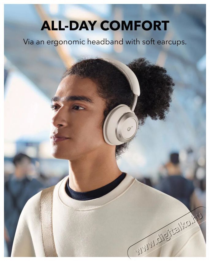 Anker Soundcore Space One Pro White Audio-Video / Hifi / Multim&eacute;dia - F&uuml;l &eacute;s Fejhallgat&oacute;k - Fejhallgat&oacute; - 518498