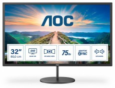 Aoc 31,5"Q32V4 QHD IPS 75Hz DP/HDMI WLED monitor Iroda és számítástechnika - Monitor - 21:9 Ultrawide monitor - 462687