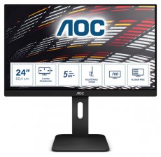 Aoc IPS monitor 23.8 24P1, 1920x1080, 16:9, 250cd/m2, 5ms, VGA/DVI/HDMI/DisplayPort/4xUSB, Pivot, hangsz&oacute;r&oacute; Iroda &eacute;s sz&aacute;m&iacute;t&aacute;stechnika - Monitor - Monitor - 488204