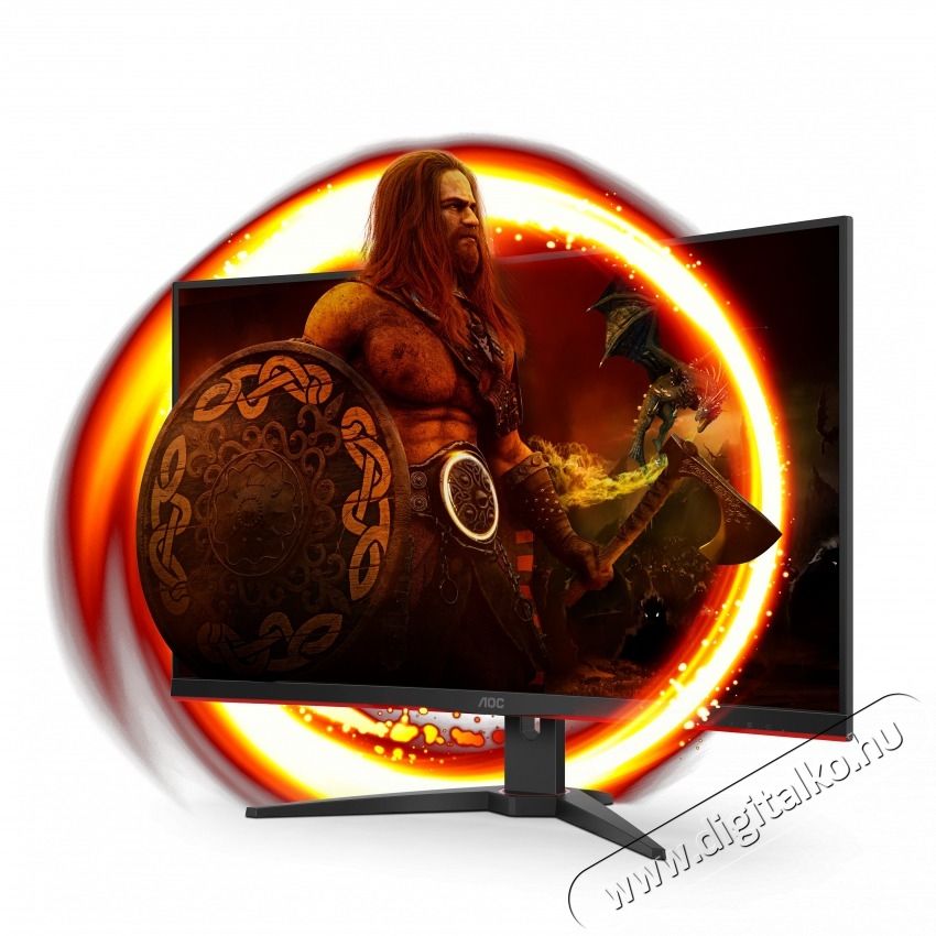 Aoc &Iacute;velt Gaming 240Hz VA monitor 31.5 C32G2ZE/BK, 1920x1080, 16:9, 300cd/m2, 1ms, 2xHDMI/DisplayPort Iroda &eacute;s sz&aacute;m&iacute;t&aacute;stechnika - Monitor - Monitor - 489113