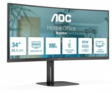 Aoc 34 CU34V5C BK UWQHD VA 100Hz HDMI USB-C DP &iacute;velt monitor Iroda &eacute;s sz&aacute;m&iacute;t&aacute;stechnika - Monitor - Monitor - 514029