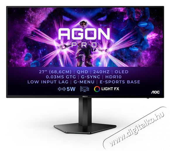 Aoc 27 AG276QZDWLED QHD HDMI DP USB OLED monitor Iroda &eacute;s sz&aacute;m&iacute;t&aacute;stechnika - Monitor - Monitor - 516216