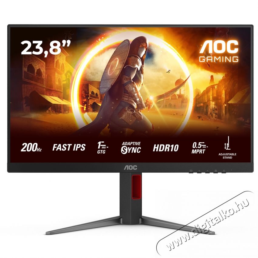 Aoc 24G4HA Gaming monitor, 23.8 , Full HD, Gyors IPS, WLED Iroda &eacute;s sz&aacute;m&iacute;t&aacute;stechnika - Monitor - Monitor - 534152
