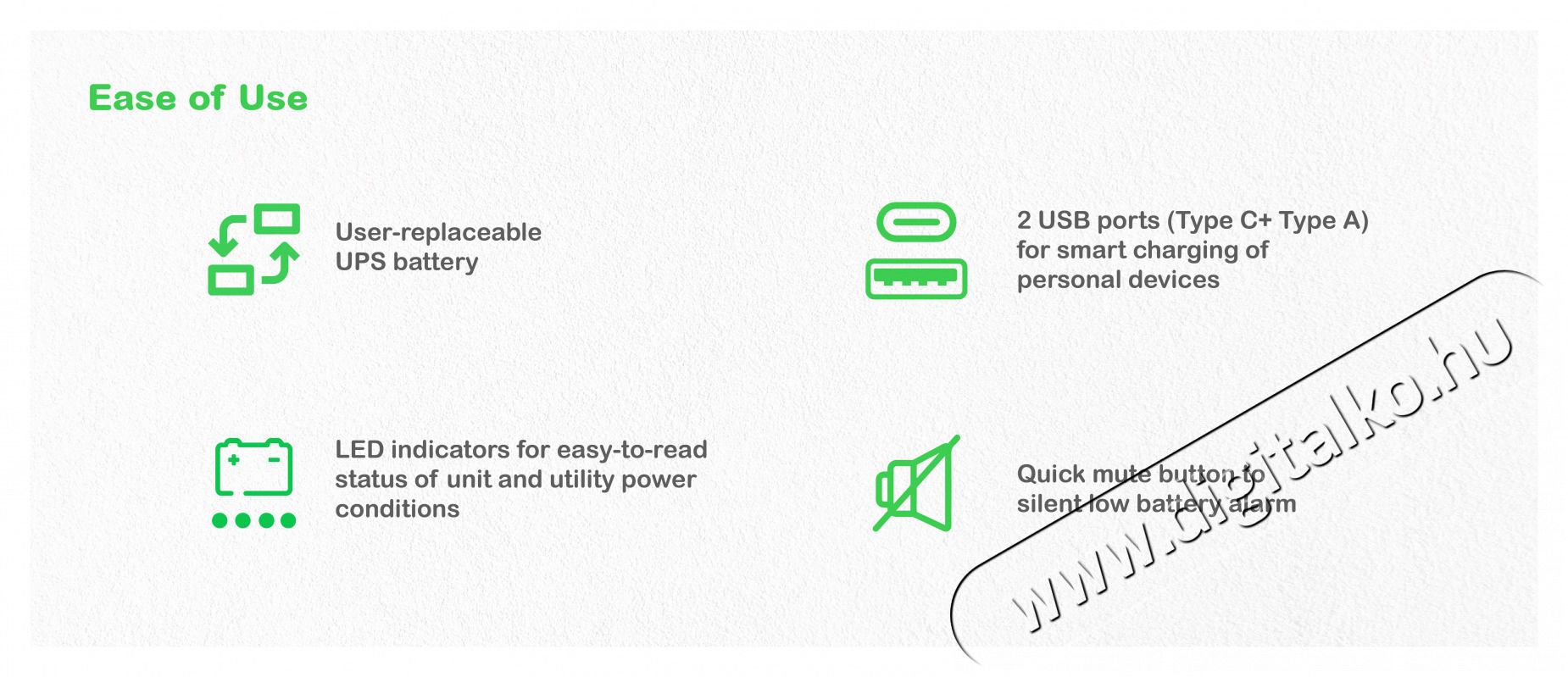 APC BE1050G2-GR Back-UPS 1050 VA 230 V 1x USB-C 1x USB-A sz&uuml;netmentes akkumul&aacute;tor Iroda &eacute;s sz&aacute;m&iacute;t&aacute;stechnika - Sz&aacute;m&iacute;t&oacute;g&eacute;p tartoz&eacute;k - T&aacute;pegys&eacute;g - 507854