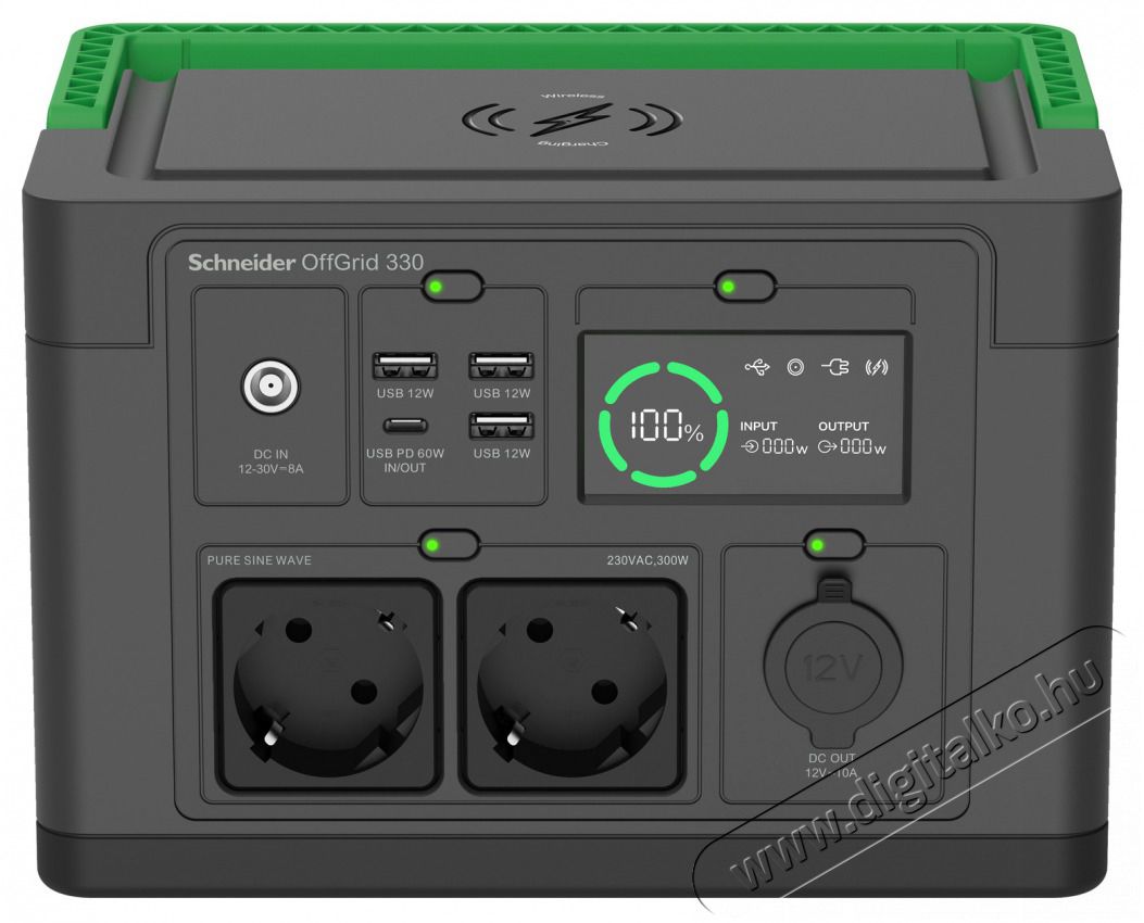 APC PPS330-GR OffGrid 330 332Wh L&iacute;tium-ion 230V hordozhat&oacute; akkumul&aacute;tor &aacute;llom&aacute;s Aut&oacute;hifi / Aut&oacute; felszerel&eacute;s - Aut&oacute;s / aut&oacute;hifi kieg&eacute;sz&iacute;tő - Aut&oacute; akkumul&aacute;tor t&ouml;ltő - 514242
