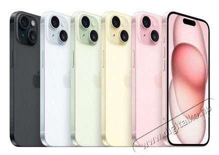 Apple iPhone 15 6,1 5G 6/256GB k&eacute;k okostelefon Mobil / Kommunik&aacute;ci&oacute; / Smart - Okostelefon - iOS - 501238