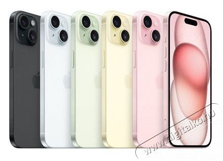 Apple iPhone 15 6,1 5G 6/128GB s&aacute;rga okostelefon Mobil / Kommunik&aacute;ci&oacute; / Smart - Okostelefon - iOS - 508782