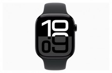 Apple Watch S10 GPS (46mm) kozmoszfekete alum&iacute;nium tok, fekete sportsz&iacute;j (S/M) okos&oacute;ra Mobil / Kommunik&aacute;ci&oacute; / Smart - Okos eszk&ouml;z - Okos&oacute;ra - 514605