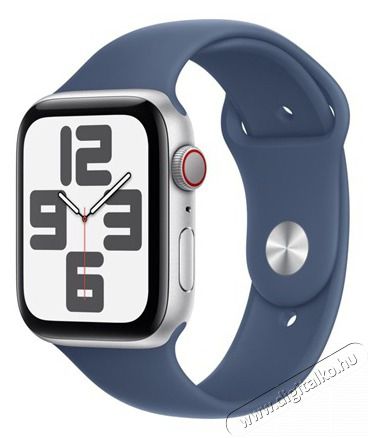 Apple Watch SE2 v3 Cellular (44mm) ez&uuml;st alum&iacute;nium tok, denim sportsz&iacute;j (M/L) okos&oacute;ra Mobil / Kommunik&aacute;ci&oacute; / Smart - Okos eszk&ouml;z - Okos&oacute;ra - 514584