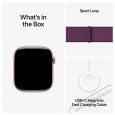 Apple Watch Series 10 46mm Cellular Rose Gold Aluminium Case with Plum Sport Loop Mobil / Kommunik&aacute;ci&oacute; / Smart - Okos eszk&ouml;z - Okos&oacute;ra - 523647
