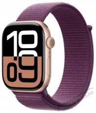 Apple Watch Series 10 46mm Cellular Rose Gold Aluminium Case with Plum Sport Loop Mobil / Kommunik&aacute;ci&oacute; / Smart - Okos eszk&ouml;z - Okos&oacute;ra - 523647