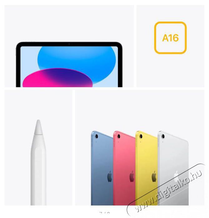 Apple iPad 11  2025 128GB WiFi - S&aacute;rga tablet Mobil / Kommunik&aacute;ci&oacute; / Smart - Tablet - iOS tablet - 523708