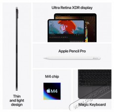 Apple iPad 11  Pro M4 Cellular 2TB nanotextur&aacute;lt &uuml;veg Ez&uuml;st 2024 tablet Mobil / Kommunik&aacute;ci&oacute; / Smart - Tablet - iOS tablet - 523739