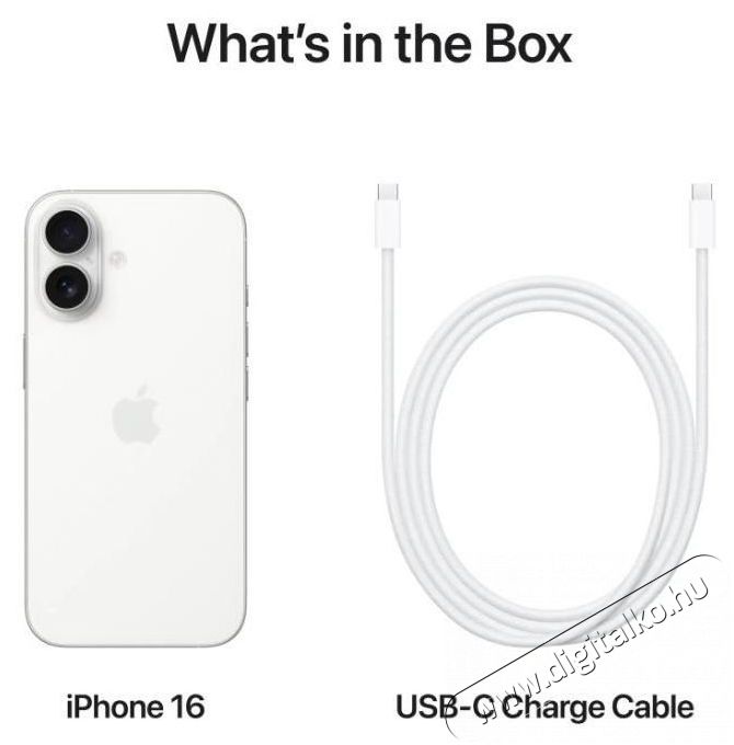 Apple iPhone 16 Plus 256GB feh&eacute;r Mobil / Kommunik&aacute;ci&oacute; / Smart - Okostelefon - iOS - 526840