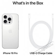 Apple iPhone 16 Pro 1TB feh&eacute;r tit&aacute;n Mobil / Kommunik&aacute;ci&oacute; / Smart - Okostelefon - iOS - 526847