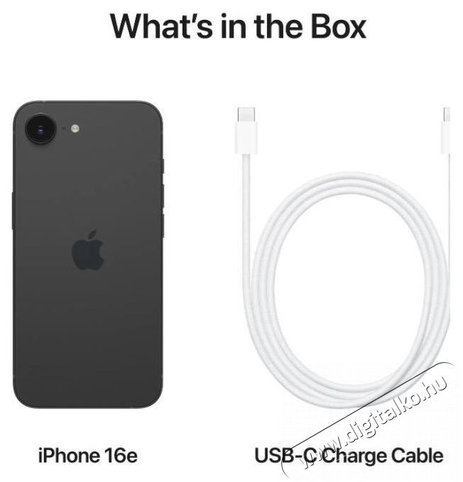 Apple iPhone 16e 128 GB fekete Mobil / Kommunik&aacute;ci&oacute; / Smart - Okostelefon - iOS - 526851