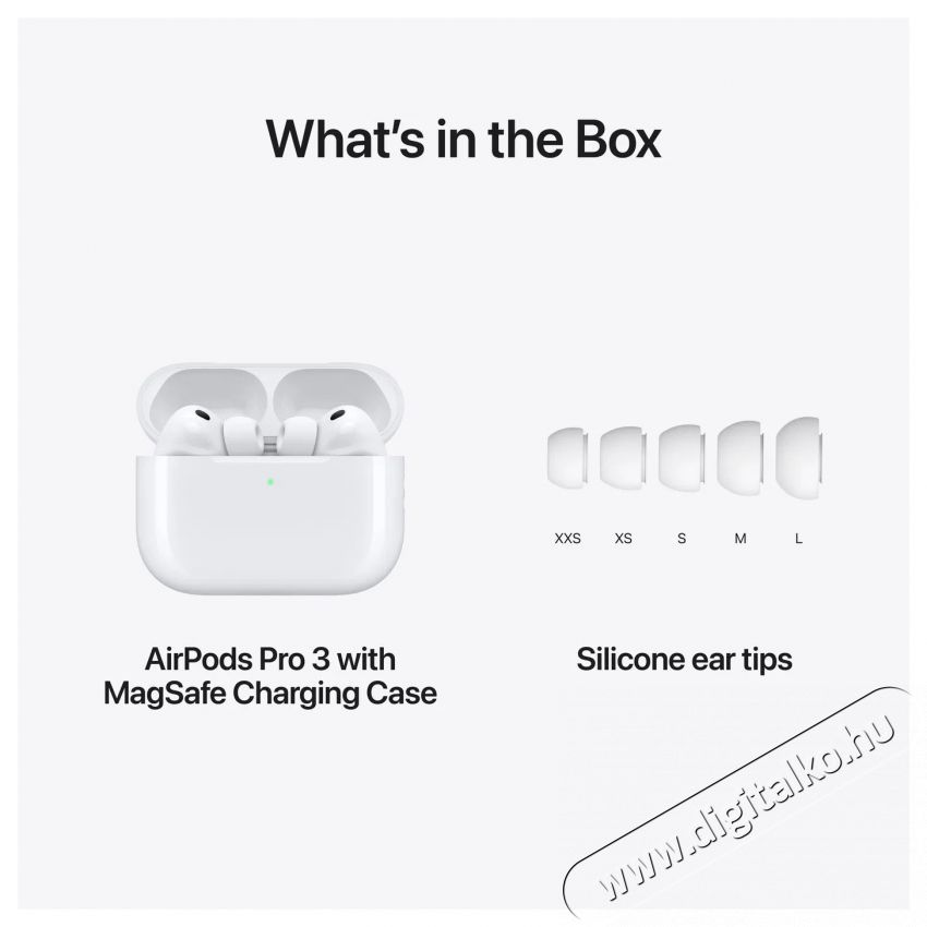 Apple AirPods Pro 3 F&uuml;lhallgat&oacute; Audio-Video / Hifi / Multim&eacute;dia - F&uuml;l &eacute;s Fejhallgat&oacute;k - F&uuml;lhallgat&oacute; - 529232