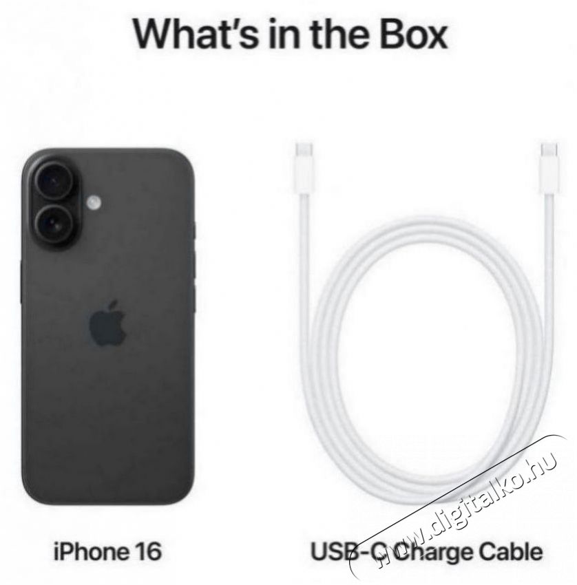 Apple iPhone 16 Plus 128GB fekete Mobil / Kommunik&aacute;ci&oacute; / Smart - Okostelefon - iOS - 523697