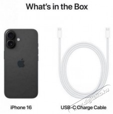 Apple iPhone 16 Plus 128GB fekete Mobil / Kommunik&aacute;ci&oacute; / Smart - Okostelefon - iOS - 523697