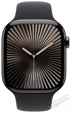Apple Watch Series 10 46mm Cellular Slate Titanium Case with Black Sport Band - S/M Mobil / Kommunik&aacute;ci&oacute; / Smart - Okos eszk&ouml;z - Okos&oacute;ra - 523656