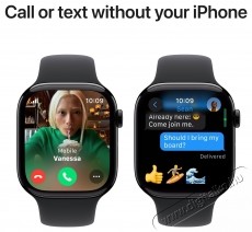 Apple Watch Series 10 46mm Cellular Slate Titanium Case with Black Sport Band - S/M Mobil / Kommunik&aacute;ci&oacute; / Smart - Okos eszk&ouml;z - Okos&oacute;ra - 523656